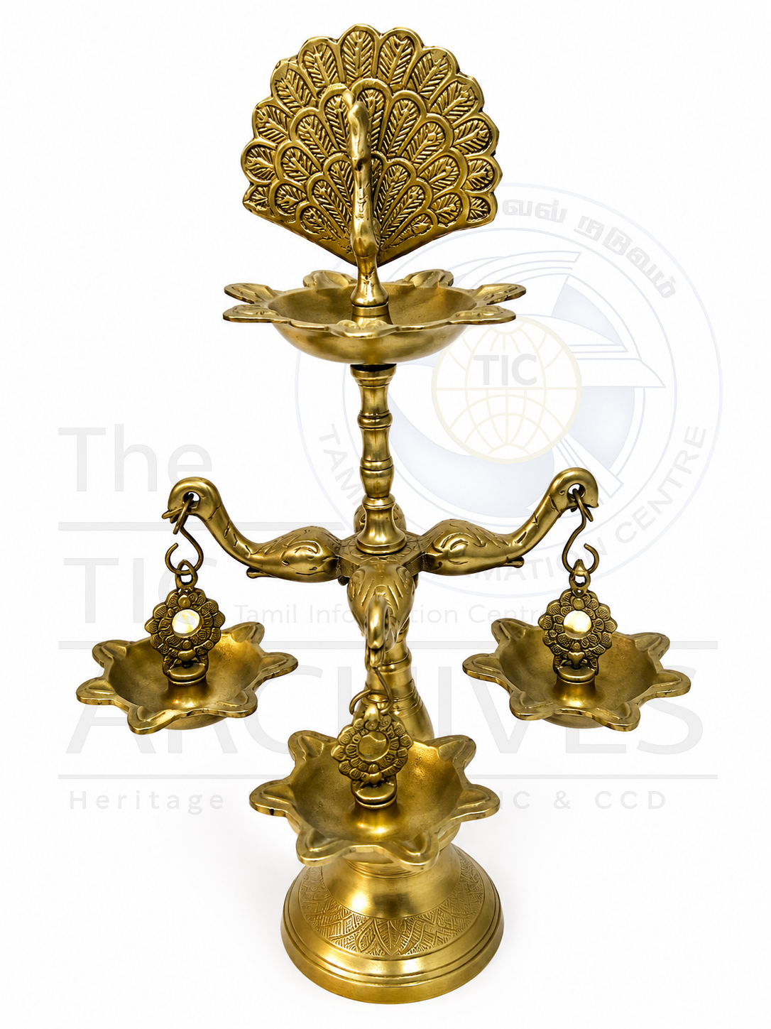 Peacock Multi-Tier Oil Lamp | மயில் பலஅடுக்கு எண்ணெய் விளக்கு