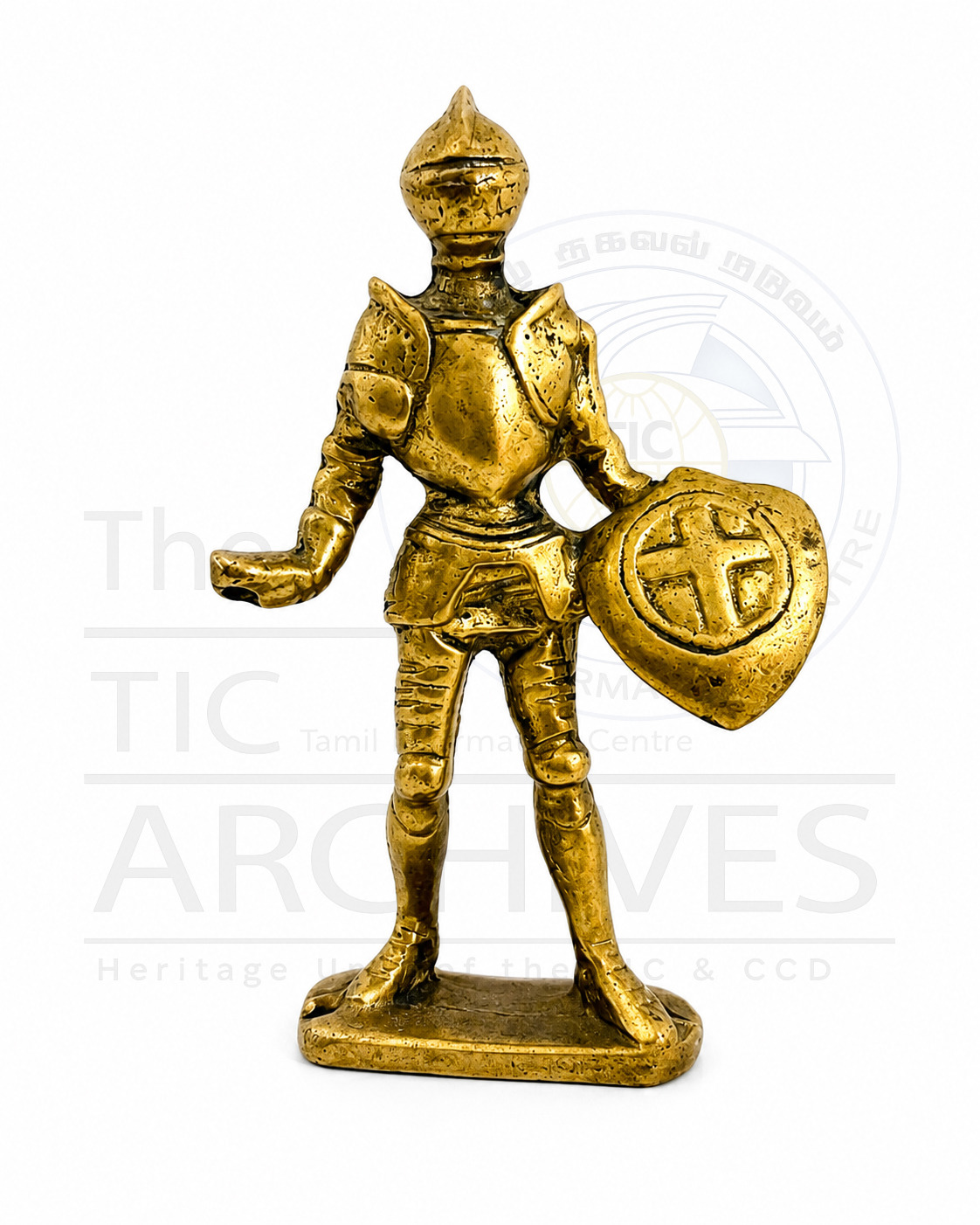Brass Knight Figurine | பித்தளை கவச வீரர் சிற்பம்